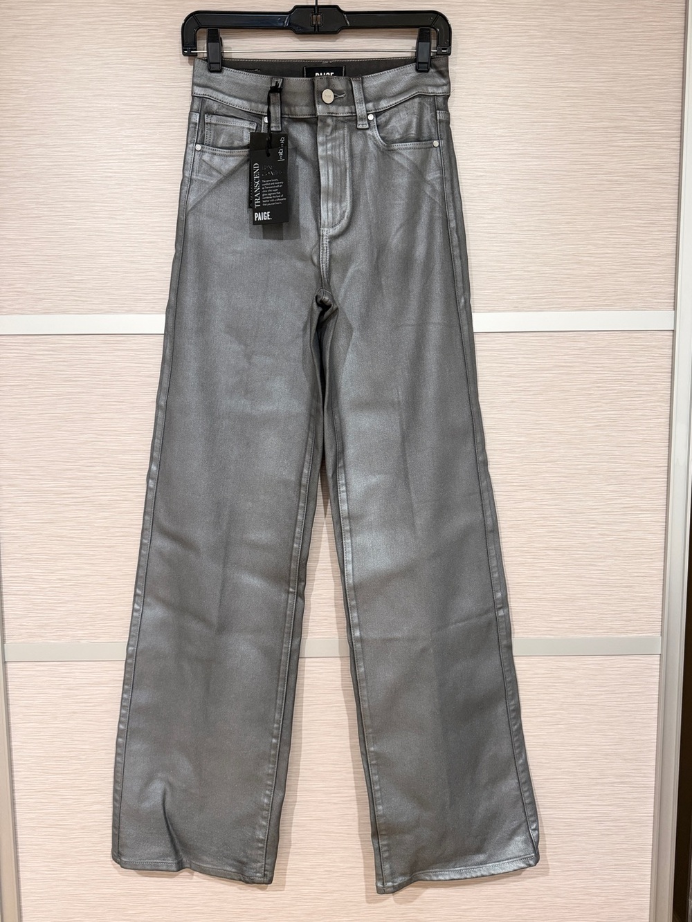 NWT Paige Coated Wide Leg Pants in sz. 25
